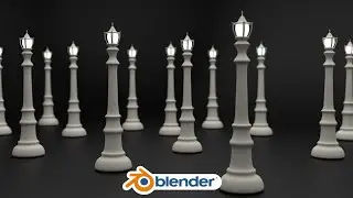 How to create street light in Blender