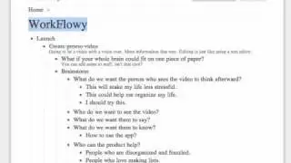 How to use WorkFlowy
