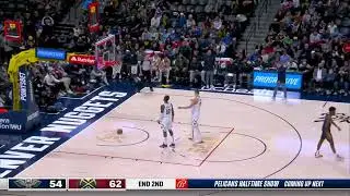 Ingram casually makes the shot from half court