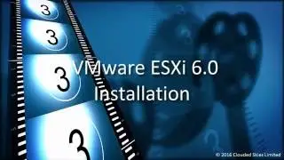 VMware ESXi 6.0 Install