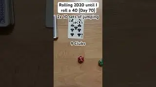 Rolling 2D20 until I roll a 40 (Day 70)