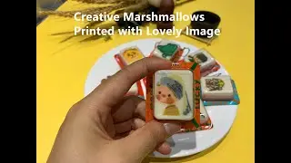 Creative Marshmallows Printed with Lovely Image