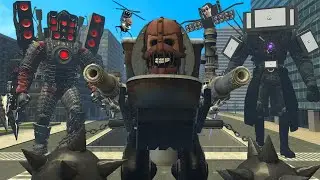 NEW BLIND MACE SKIBIDI TOILET! VS ARMORED TITAN SPEAKERMAN AND UPGRADED TITAN TVMAN In Garry's Mod!!