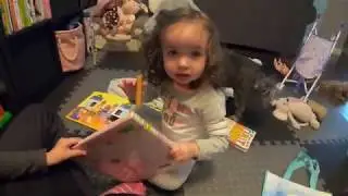 Aria and Zoe Playing