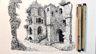 Relaxing & Meditative Pen Sketch