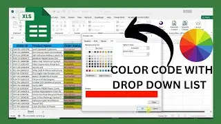 How to create color code with drop down list in excel sheet