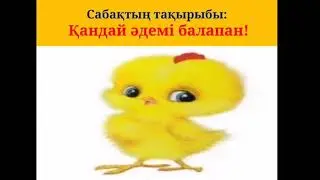 3-сынып. Қандай әдемі балапан!