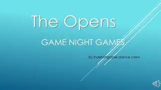The Opens  (Game night games) lit family  games