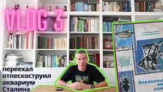 VLOG 3 / Возвращаюсь к каналу / Переехал / Отпескоструил аквариум Сталина + распаковка