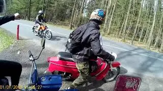 Projížďka do Valašských Klobouk - Jawa 50/21,23, Simson S51 Enduro
