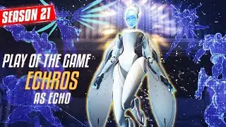 ECHO GAMEPLAY IN COMPETITIVE by NECROS + POTG [OVERWATCH SEASON 21]