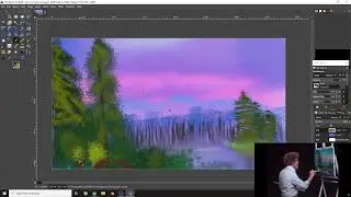 Following Bob Ross in Gimp