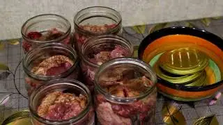 Тушенка из гуся в духовке.