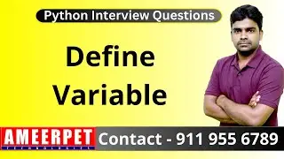 Define Variable in Python | Ameerpet Technologies | By Srinivas