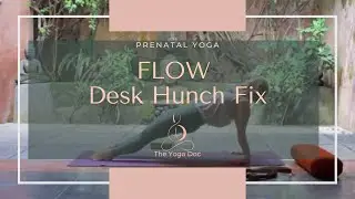 FLOW: 20 Minute Pregnancy Yoga | Desk Hunch Fix | The Yoga Doc