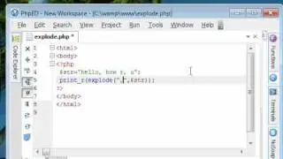 Php Tutorials-17-using explode in php - www.vdesignourweb.com