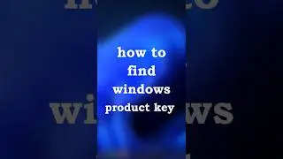 How to find windows product key using CMD