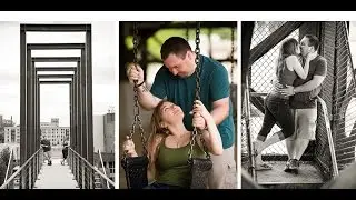 Marsupial Bridge at Holten and Commerce Street, Milwaukee, engagement session