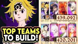 BUILD THESE TEAMS NOW!! BEST TEAMS TO BUILD IN THE NEMESIS MELIODAS PVP META! [7DS: Grand Cross]