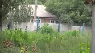 Суходольск, ул Шоссейная, российская военная техника движется в Луганск