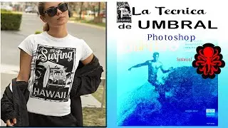 Efecto UMBRAL en Photoshop para polos de 1 color Facil Seriwool
