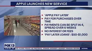 Apple launches 'Apple Pay Later' for iPhone users | FOX 13 Seattle