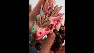 3D printed Articulated Crystal Dragon