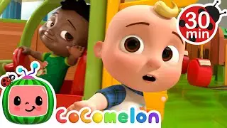 Shopping Cart Race | Cocomelon and Little Angel Nursery Rhymes