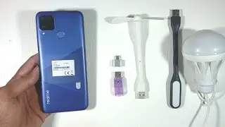 Realme C15 OTG Test | USB Fan Test | USB light Test | USB LED Bulb Test |