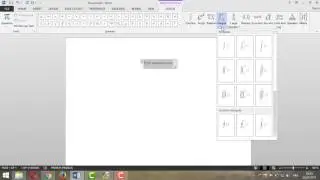 how to write mathematical formula with word