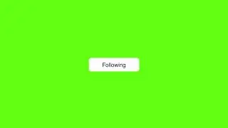 Follow Button with Hand icon UHD 60fps Green BG 01