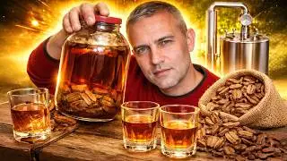 Chacha cognac on oak chips