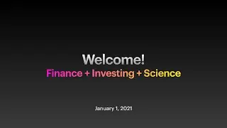 Welcome to the Channel!