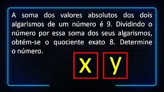 SISTEMA DE EQUAÇÕES DO 1º GRAU - PROBLEMA 1