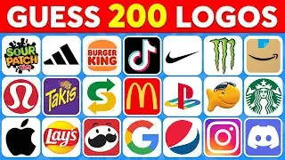 Guess the Logo in 3 Seconds | 200 Famous Logos 🥇 Logo Quiz 2024