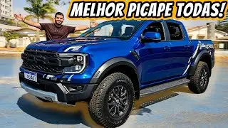 Ford Ranger Raptor 2025 - Acelera como ESPORTIVO, salta igual carro de RALLY mas custa 500 MIL