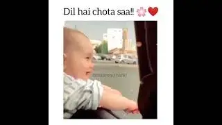 Dil hy chota sa choti C asha| Cute baby smiling in the car most beautiful video ever|WhatsApp status