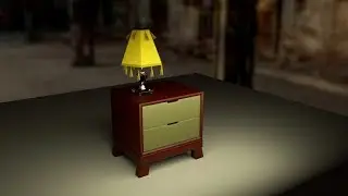 how to model a low poly bedside table in maya