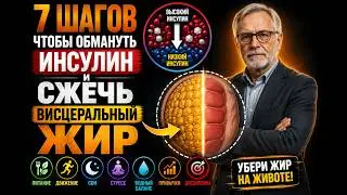 7 шагов, чтобы снизить инсулин и сжечь висцеральный жир 🔥 Как убрать жир на животе