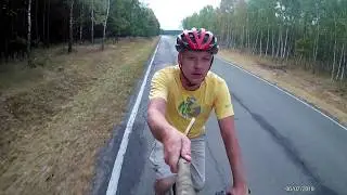 Теренами Польщі. 209 кілометрів.