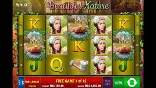 Beautiful Nature Slot Big Win 7500$ and 15 Free Spin Games