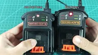 Black and Decker Battery Charger Blinking Red (Bad Battery and Hot Cold Delay)