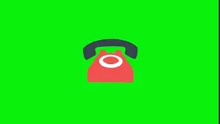 Telephone ringing green screen