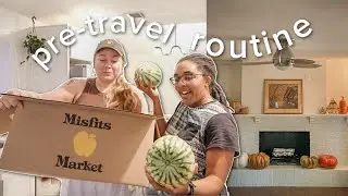 grocery haul 🍑🍒🍋 (Misfits Market), decorating for fall + prepping to go to EUROPE
