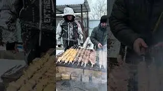 Ассорти шашлыки и люля на мангале