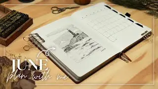 June Bullet Journal Plan With Me | Lighthouse Theme 🪨🚢