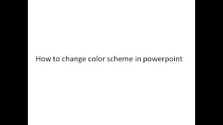How to change color scheme in powerpoint (toggle to dark mode, light mode) By: All At Sixty
