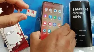 comment mettre une puce et carte mémoire SD pour le Samsung Galaxy A04e, How to put a sim card