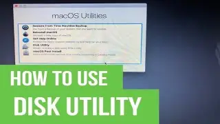 HOW TO USE DISK UTILITY