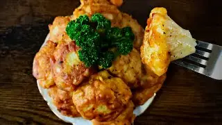 Cauliflower in batter: incredibly delicious!